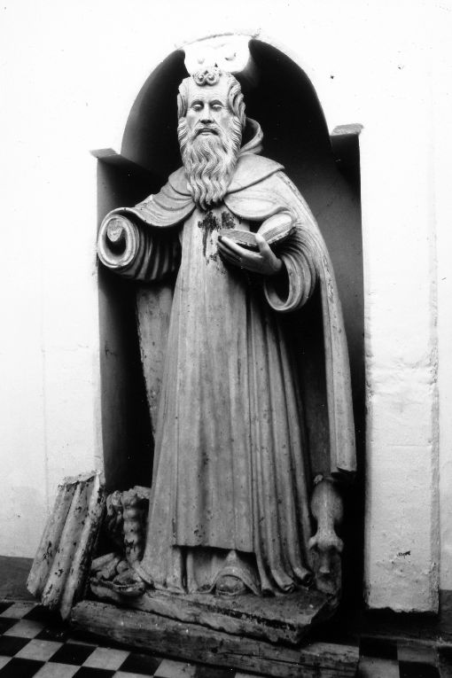 Sant'Antonio Abate (statua) - ambito salentino (secc. XVI/ XVII)