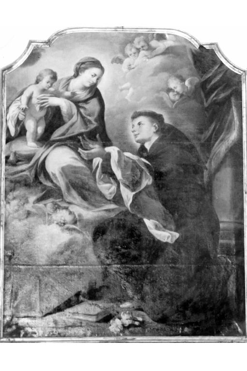 Madonna con Bambino e sant'Antonio da Padova, cherubini (dipinto) - ambito pugliese (seconda metà sec. XVIII)