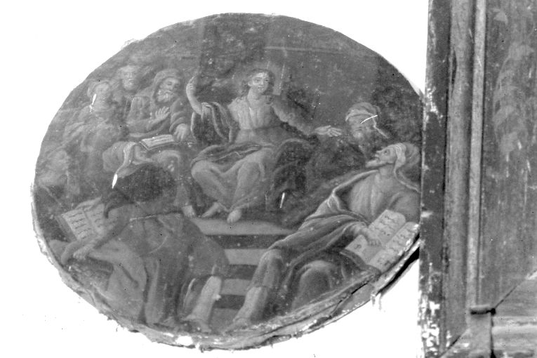 disputa di Gesù con i dottori nel tempio (dipinto) - ambito pugliese (prima metà sec. XVIII)