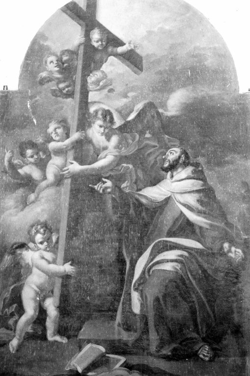 San Giovanni della Croce, San Giovanni della Croce, angeli, cherubini (dipinto) - ambito pugliese (prima metà sec. XVIII)