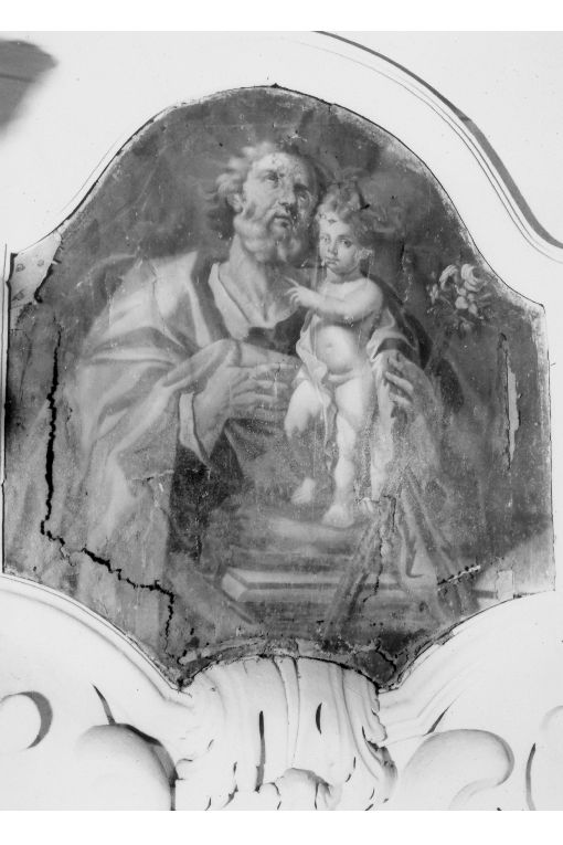 San Giuseppe e Gesù Bambino (dipinto) - ambito salentino (sec. XVIII)