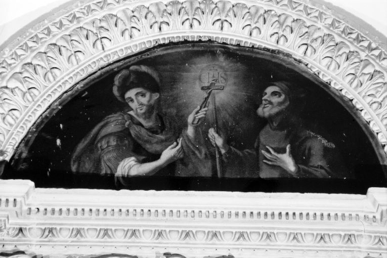 Santo soldato e San Francesco da Paola (dipinto) - ambito pugliese (sec. XVIII)