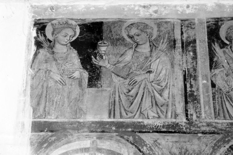 Sant'Agnese e Santa martire (dipinto) - ambito salentino (seconda metà sec. XV)