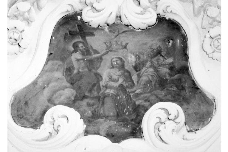 incoronazione di Maria Vergine (dipinto) - ambito salentino (sec. XVIII)