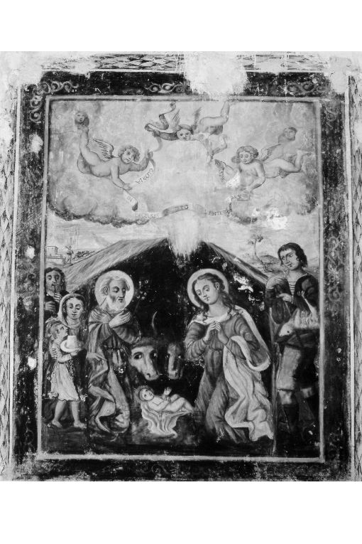 natività di Gesù (dipinto, opera isolata) - ambito salentino (seconda metà sec. XVII)