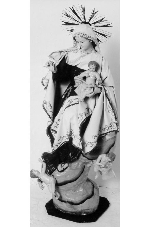 Madonna del Carmelo (statuetta) - bottega salentina (seconda metà sec. XIX)