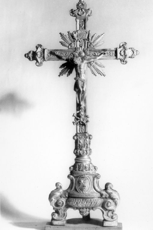 Cristo crocifisso (croce d'altare) - manifattura napoletana (sec. XIX)