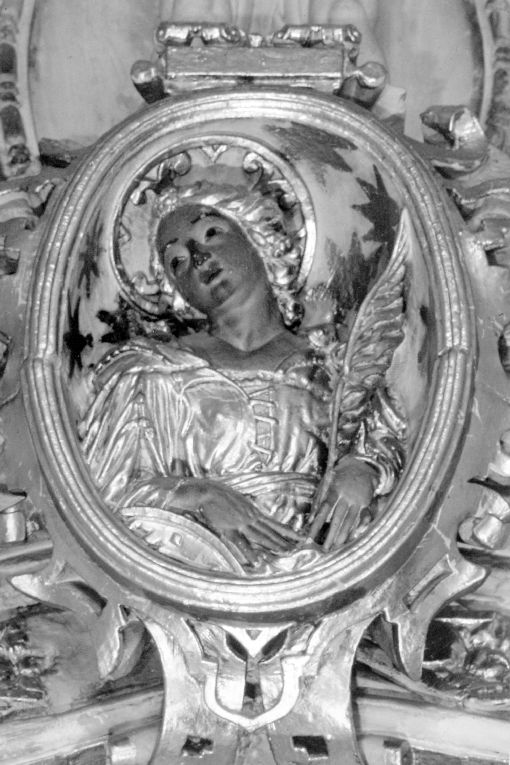 Sant'Irene (medaglione) di Zimbalo Francesco Antonio (attribuito) (sec. XVII)
