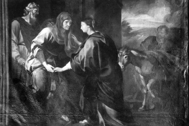 visitazione (dipinto) di Tiso Oronzo (sec. XVIII)