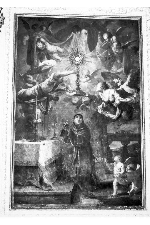 estasi di San Pasquale Baylon (dipinto) - ambito salentino (sec. XVII)