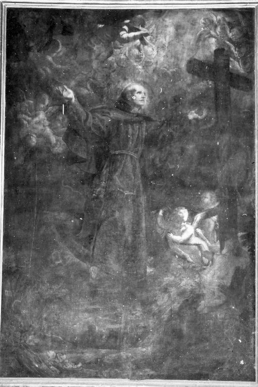 San Pietro d'Alcantara e astanti (dipinto) - ambito salentino (prima metà sec. XVII)