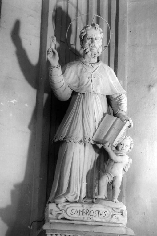 Sant'Ambrogio (statua) - ambito salentino (sec. XVIII)