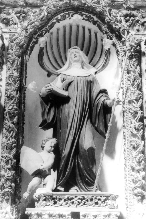Santa Scolastica (statua) di Fumo Nicola (attribuito) (fine/inizio secc. XVII/ XVIII)