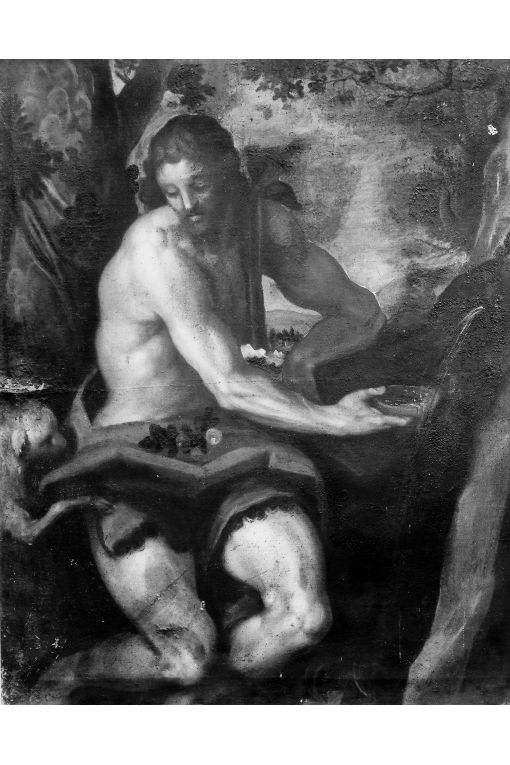 San Giovanni Battista (dipinto) di Strafella Gianserio (attribuito) (sec. XVI)