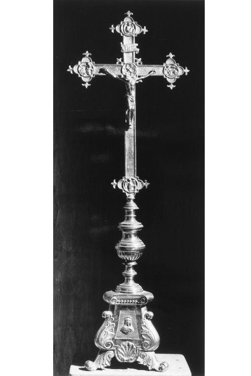 croce d'altare, opera isolata - ambito napoletano (prima metà sec. XIX)