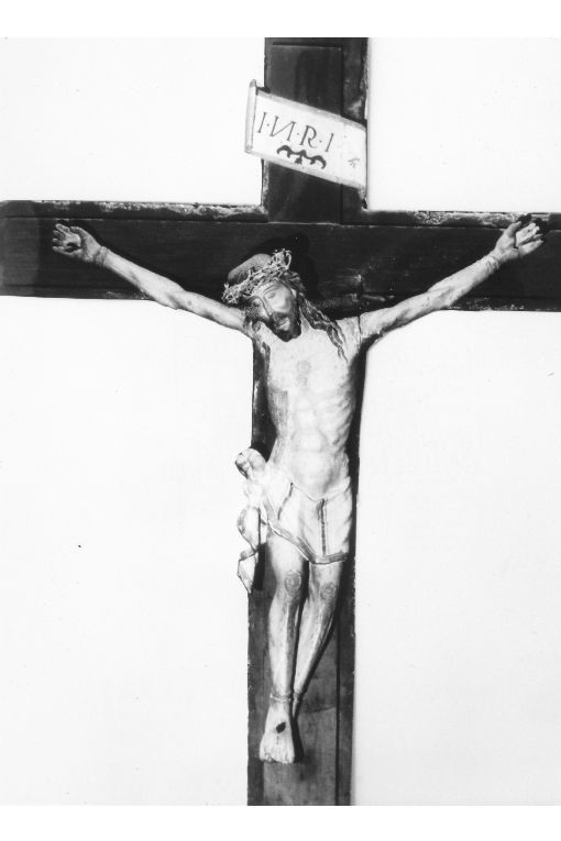 Cristo crocifisso (scultura, elemento d'insieme) - ambito leccese (secc. XVII/ XVIII)