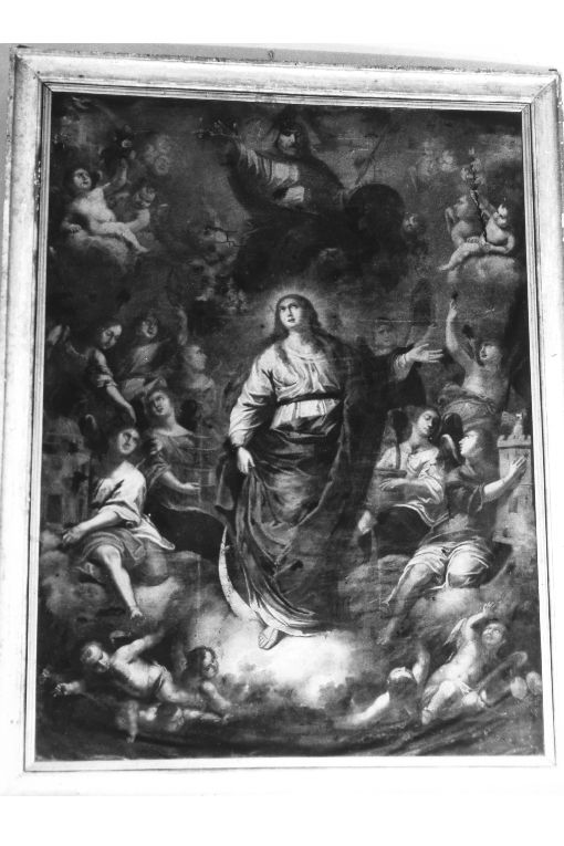Immacolata Concezione, Dio Padre e angeli (dipinto) - ambito Italia meridionale (secc. XVI/ XVII)