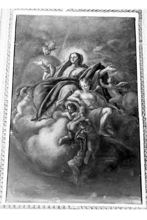 Madonna Assunta con angeli (dipinto) - ambito salentino (secc. XVII/ XVIII)