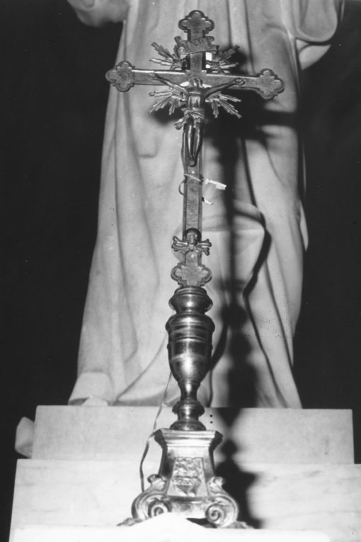 croce d'altare, elemento d'insieme - ambito Italia meridionale (seconda metà sec. XIX)
