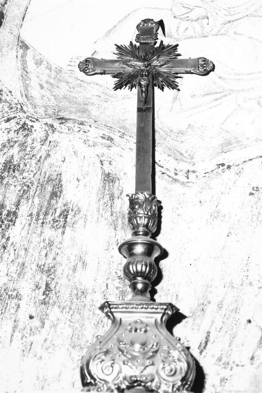 croce d'altare, elemento d'insieme - manifattura napoletana (seconda metà sec. XVIII)
