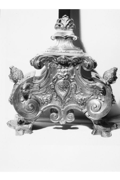 croce d'altare, elemento d'insieme - ambito napoletano (sec. XVII)