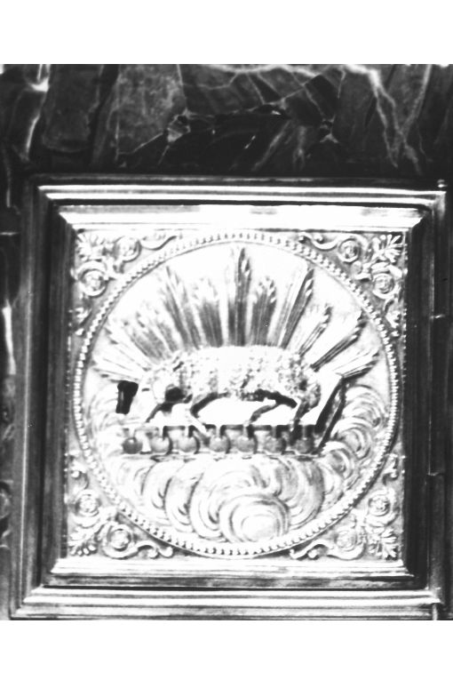 Agnus Dei (sportello di tabernacolo, elemento d'insieme) - manifattura napoletana (sec. XIX)