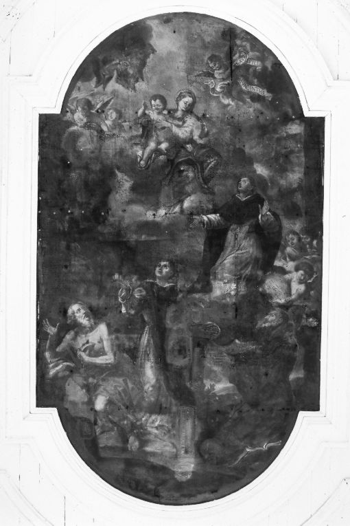 Madonna con bambino in gloria (dipinto) - ambito napoletano (seconda metà sec. XVIII)