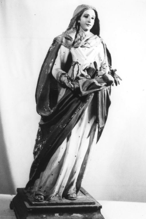 Madonna con Bambino (statua, opera isolata) - ambito salentino (sec. XIX)