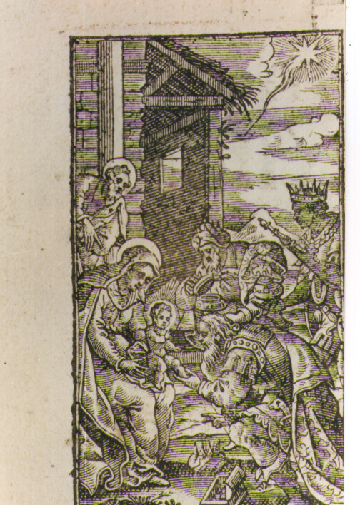 adorazione dei Re Magi (stampa) - ambito veneziano (sec. XVII)