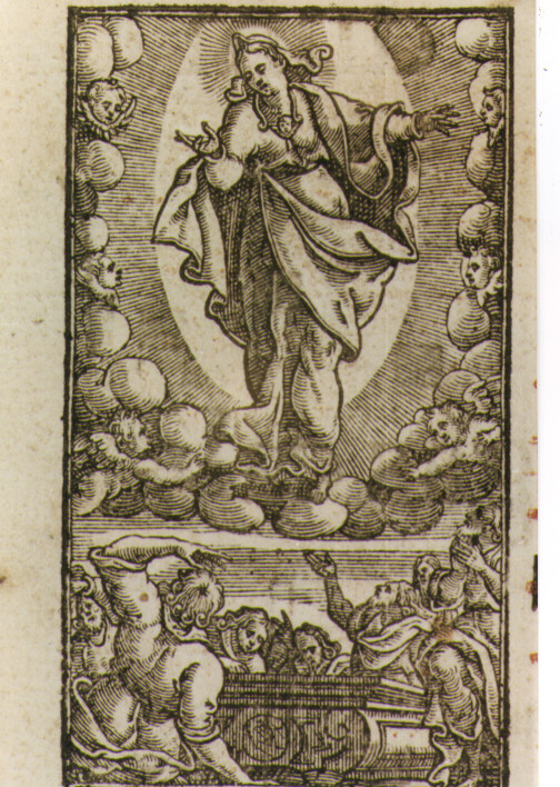 assunzione della Madonna (stampa) - ambito veneziano (sec. XVII)