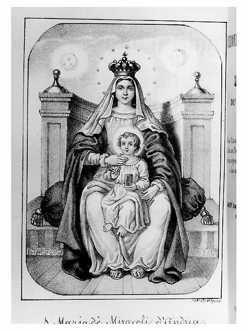 Maria Santissima dei Miracoli (stampa) di Dolfino (sec. XIX)