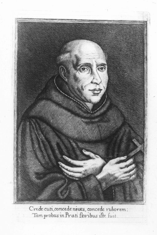 Ritratto di monaco (stampa) - ambito italiano (sec. XVII)