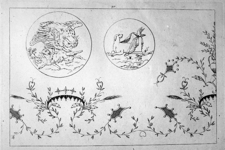 Elementi decorativi (stampa) di Roccheggiani Lorenzo, Ruga Pietro (prima metà sec. XIX)