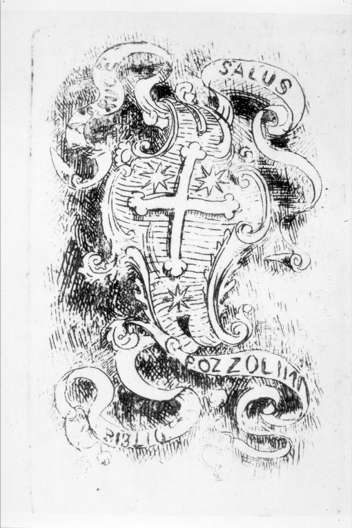 stemma gentilizio (stampa) - ambito toscano (sec. XIX)