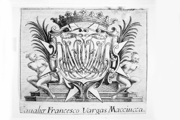 Arme abbaziale de Cartolis (stampa) - ambito toscano (sec. XVII)