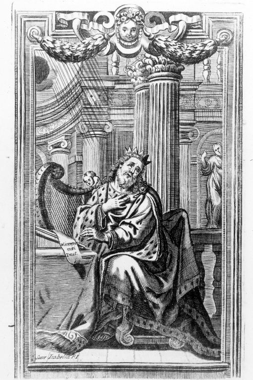 David penitente (stampa) di Piccini Isabella (sec. XVIII)