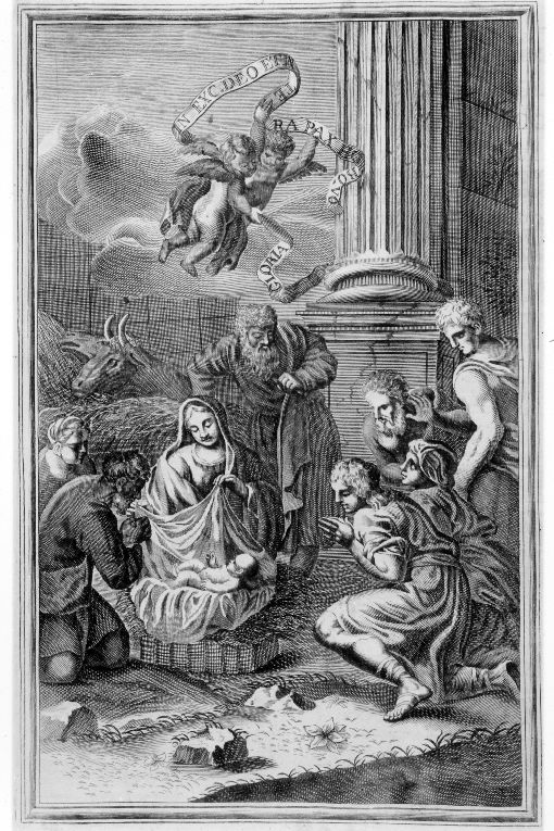 adorazione dei pastori (stampa) di Piccini Isabella (sec. XVIII)