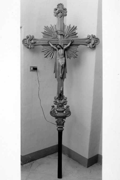 croce processionale - manifattura salentina (primo quarto sec. XX)
