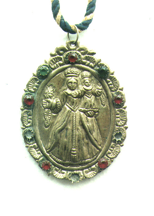 Madonna del Rosario (emblema di confraternita) - ambito salentino (sec. XIX)