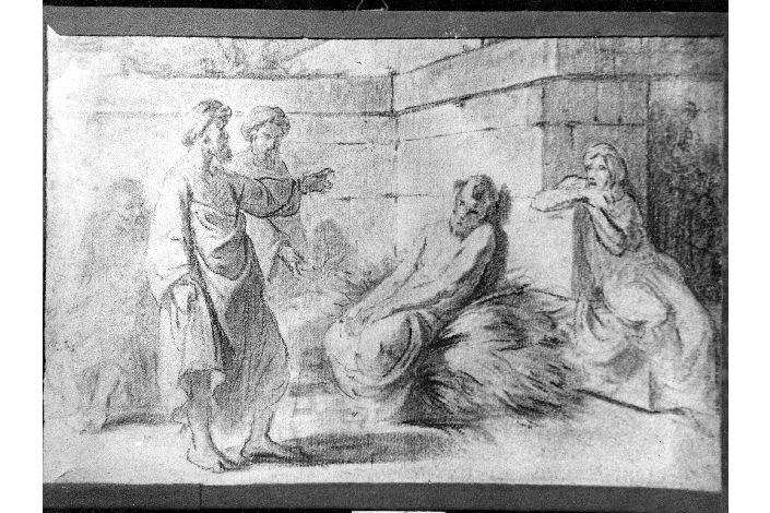 Giobbe (disegno) di De Napoli Michele (attribuito) (sec. XIX)