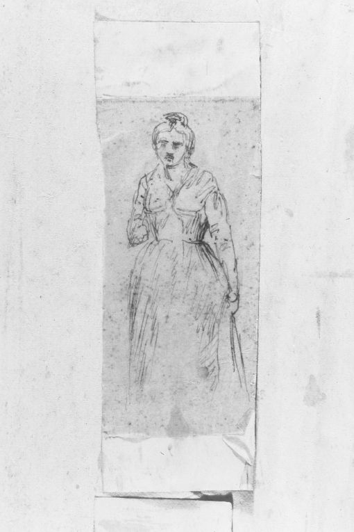 Figura femminile (disegno) di De Stefano Vincenzo (fine sec. XIX)