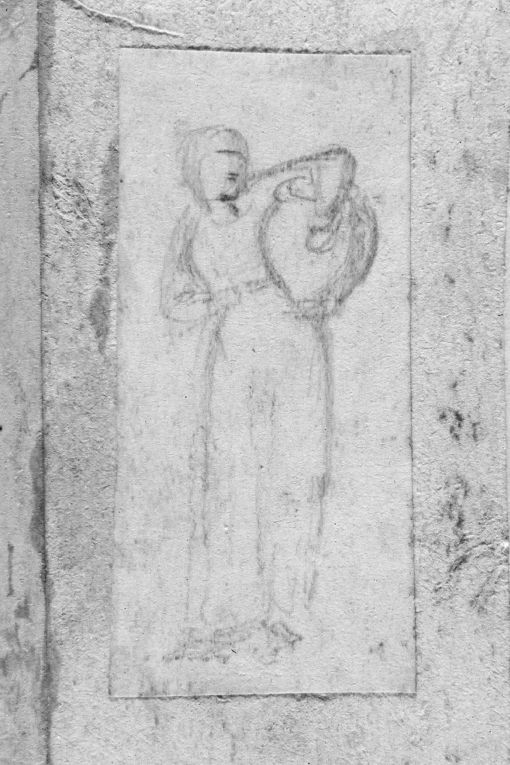 Figura femminile con orcio (disegno) di De Stefano Vincenzo (fine sec. XIX)