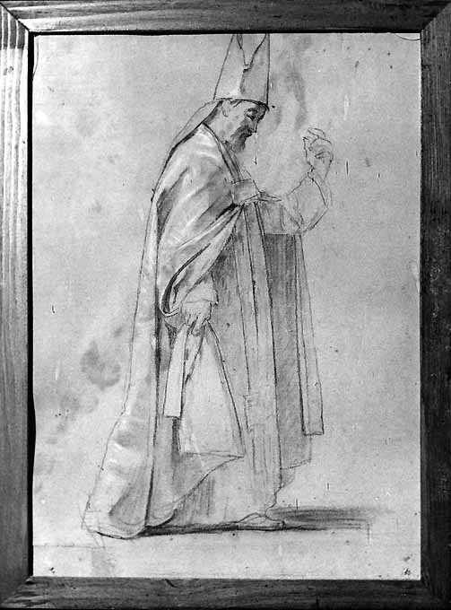 studio di San Sabino (disegno preparatorio) di De Napoli Michele (attribuito) (sec. XIX)