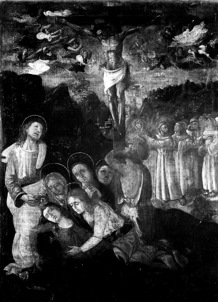 crocifissione (dipinto) di Francesco da Montereale (prima metà sec. XVI)