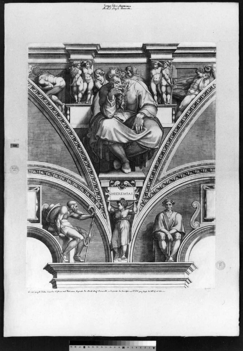 sibille e profeti (stampa, serie) di Ghisi Giorgio, Buonarroti Michelangelo (sec. XVI)