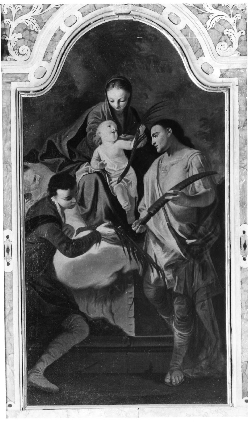 Madonna con Bambino e Santi (dipinto, elemento d'insieme) - ambito veronese (terzo quarto sec. XVIII)