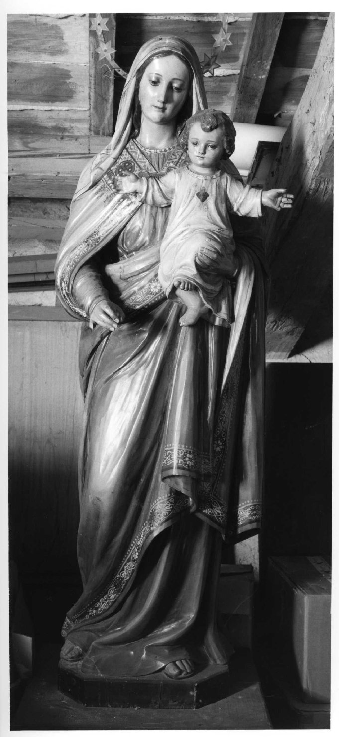 Madonna con Bambino (scultura) - manifattura della Val Gardena (metà sec. XX)
