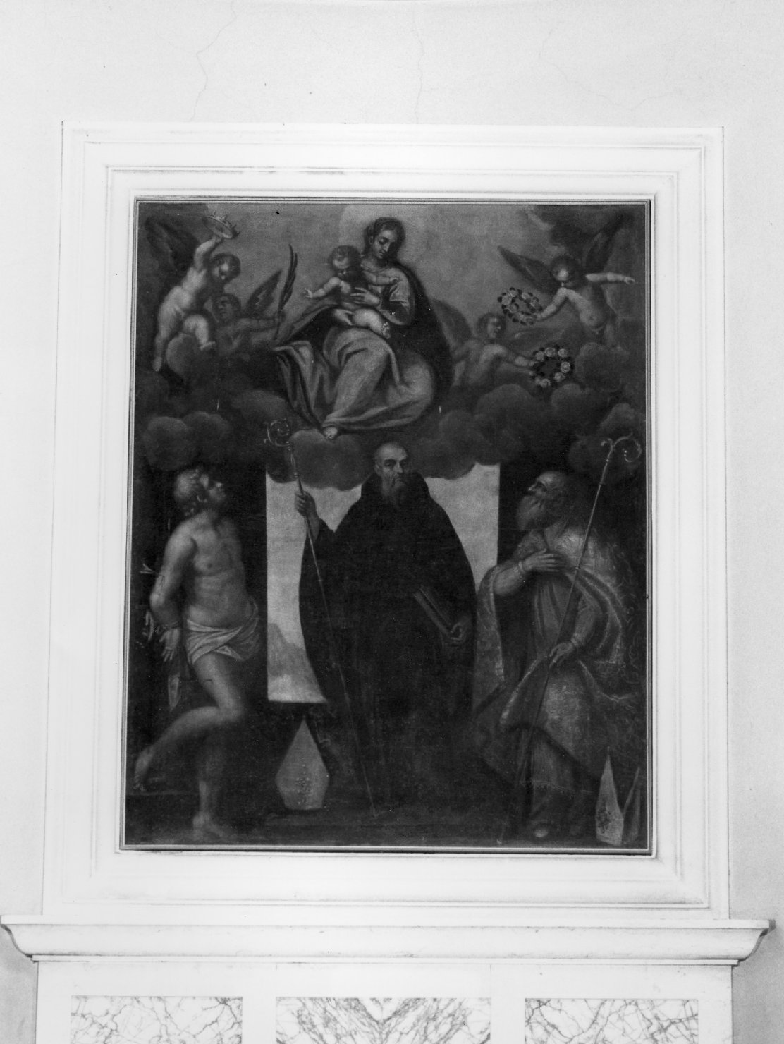 Madonna con Bambino e Santi (dipinto) - ambito veneto (ultimo quarto sec. XVI)