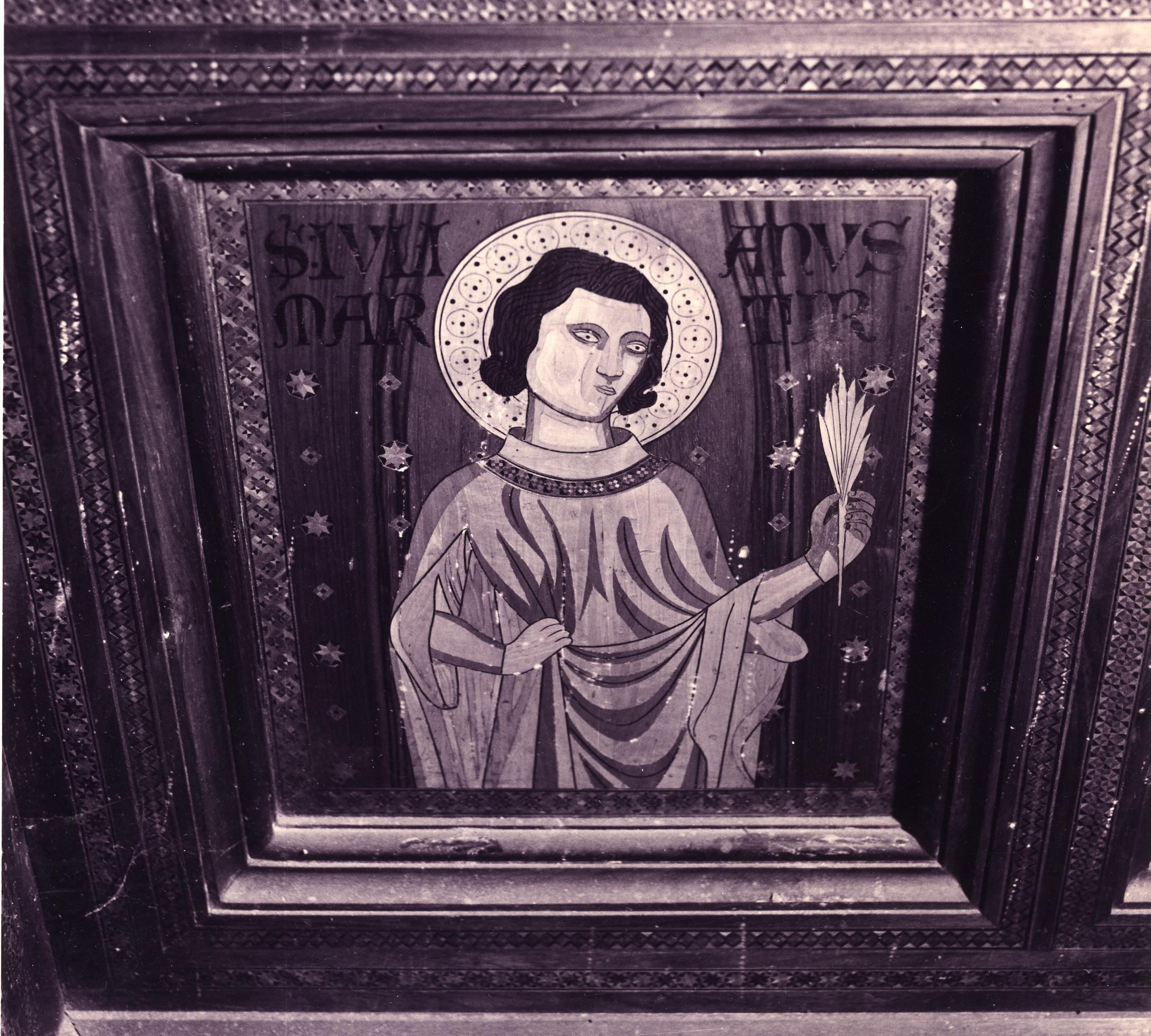 San Giuliano martire, Santo (decorazione a intarsio, complesso decorativo) di Mari Ludovico (attribuito), Perali Carlo (e aiuti), Perali Nicola (e aiuti), Perali Giuseppe (e aiuti), Palmieri Costantino (e aiuti) (metà XIX)