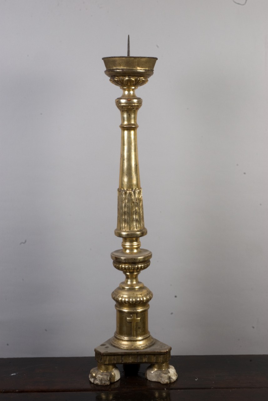 candeliere d'altare, serie - ambito piemontese (secondo quarto sec. XIX)